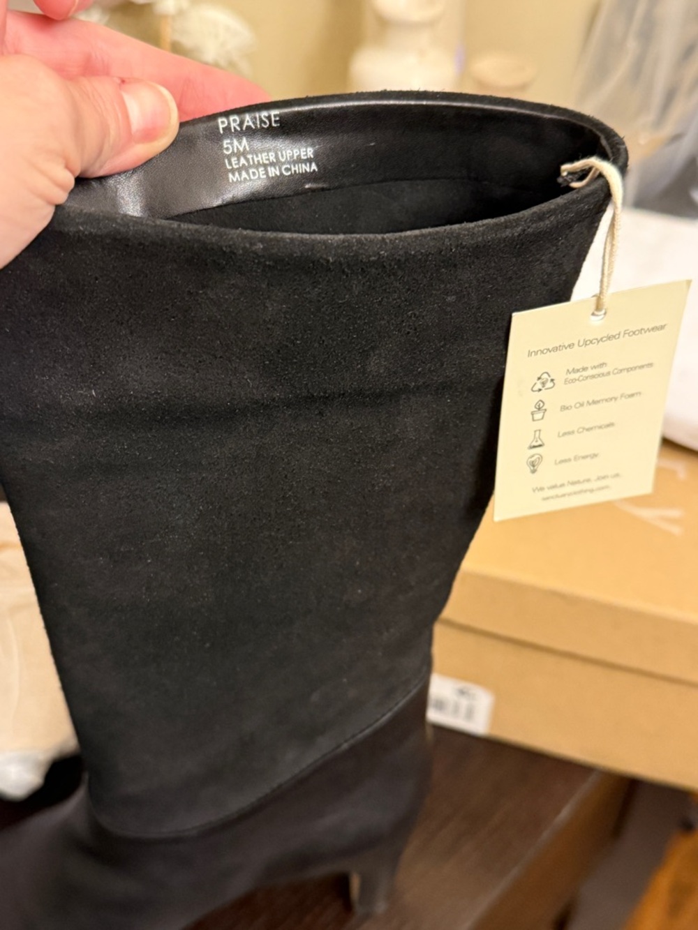Sanctuary Black Praise Pointed Toe Block Heel Boots Womens Size 5 NIB - Picture 10 of 10